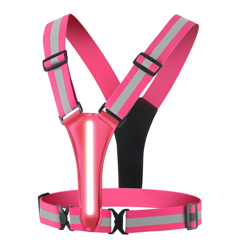 LED Night Running Safety Vest (USB Rechargeable)