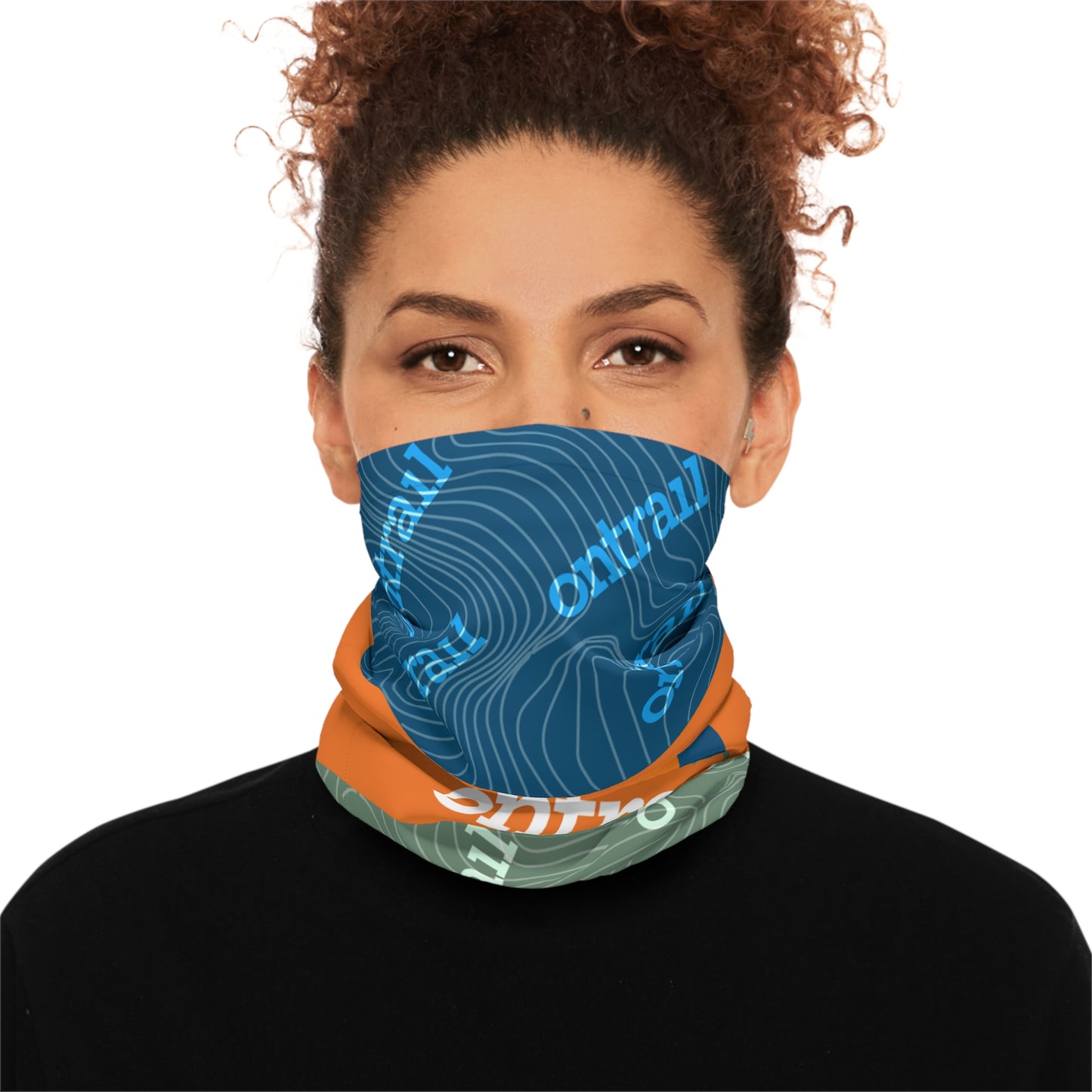 OnTrail Midweight Neck Gaiter - Topographic Outdoor Face & Neck Cover