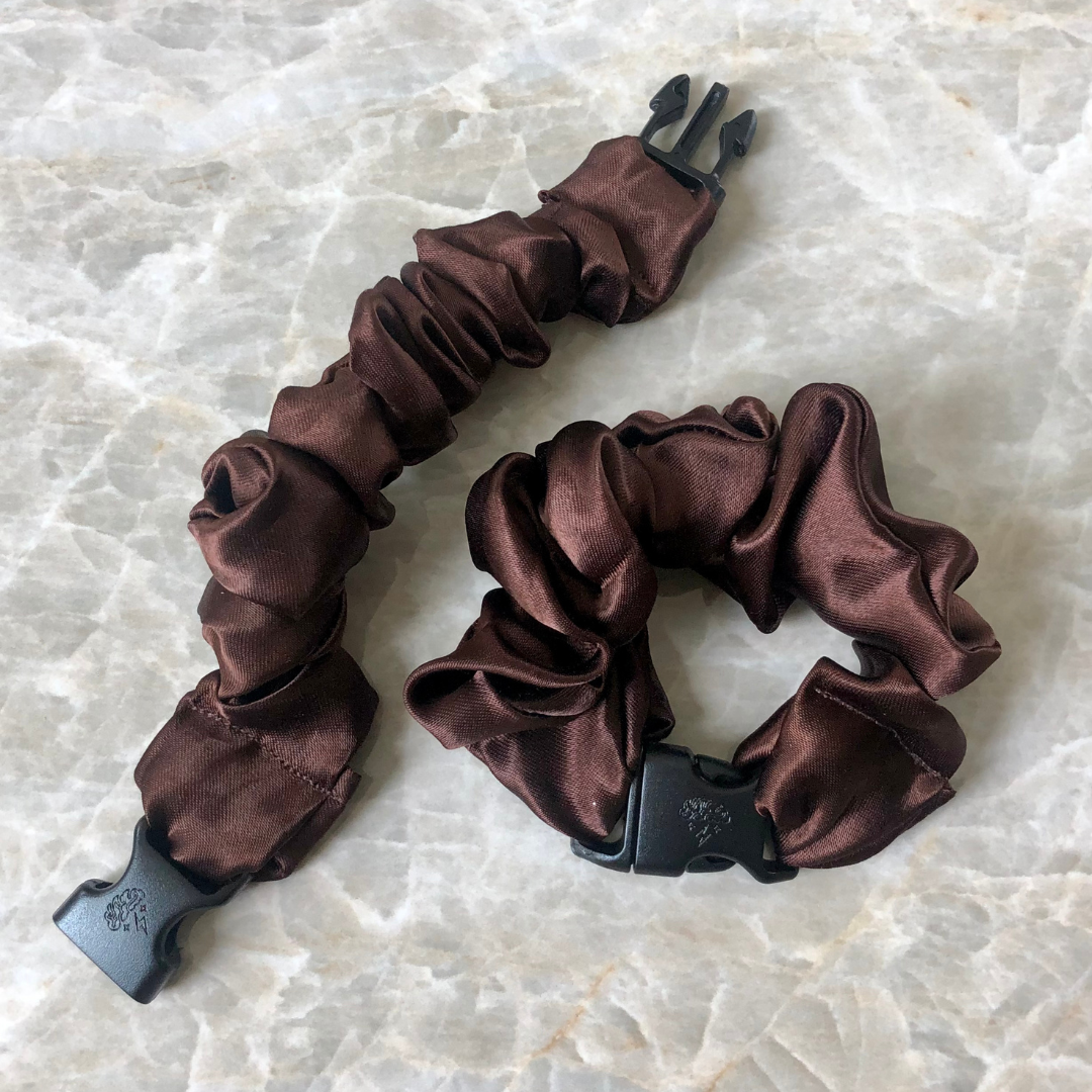 Buckle Scrunchie - Neutral Colors - No Snagging, No Tangles