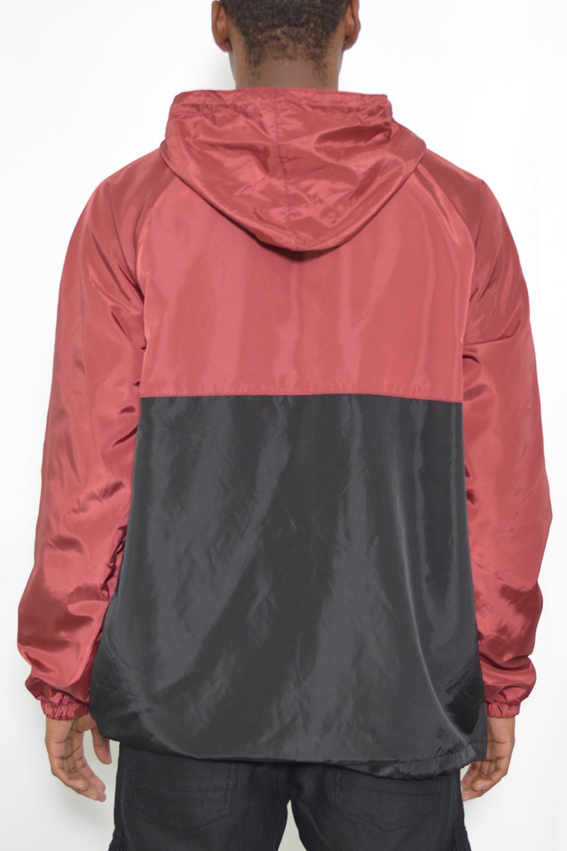 Color Block Quarter-Zip Anorak