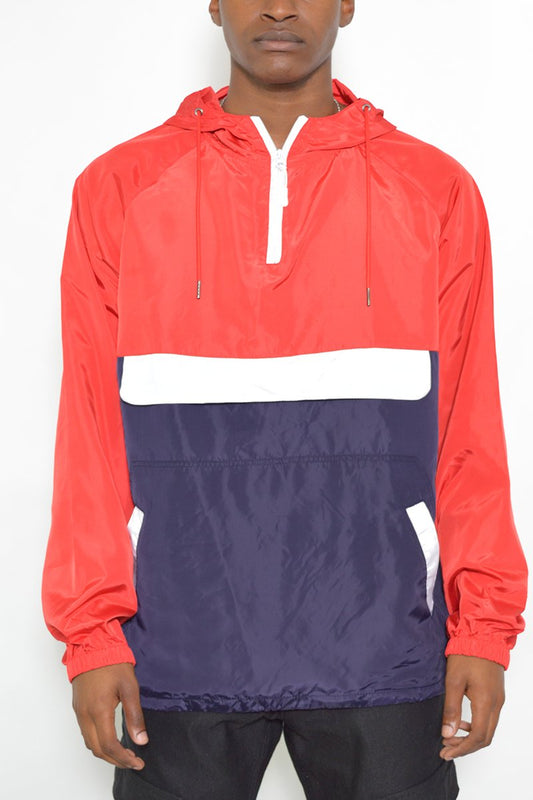 Color Block Anorak Jacket
