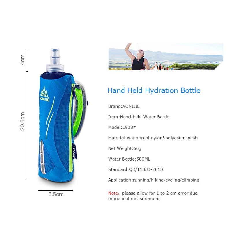 AONIJIE E908 500ml Running Hand-held Water Bottle