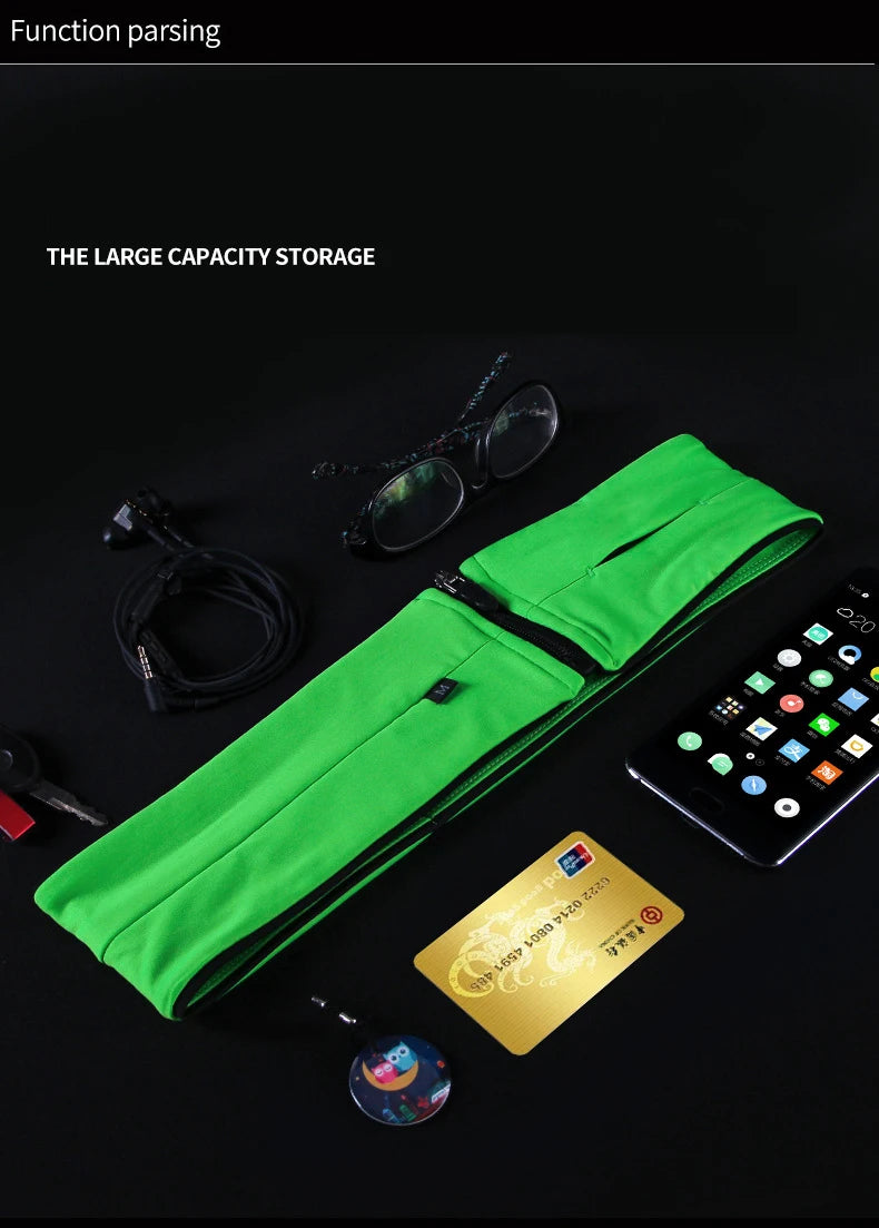 Invisible Running Belt Bag | No-Bounce Phone Storage