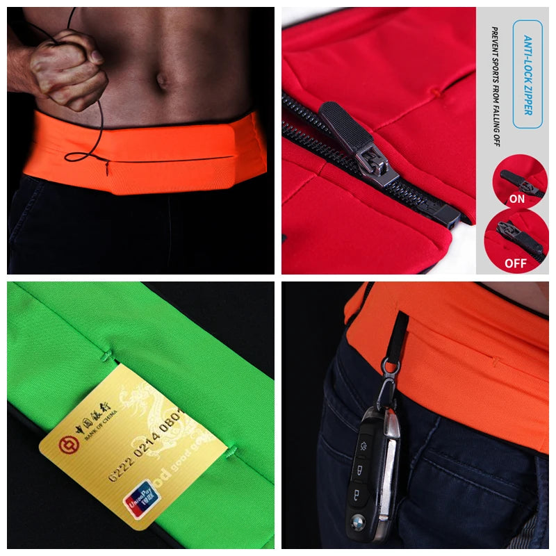 Invisible Running Belt Bag | No-Bounce Phone Storage
