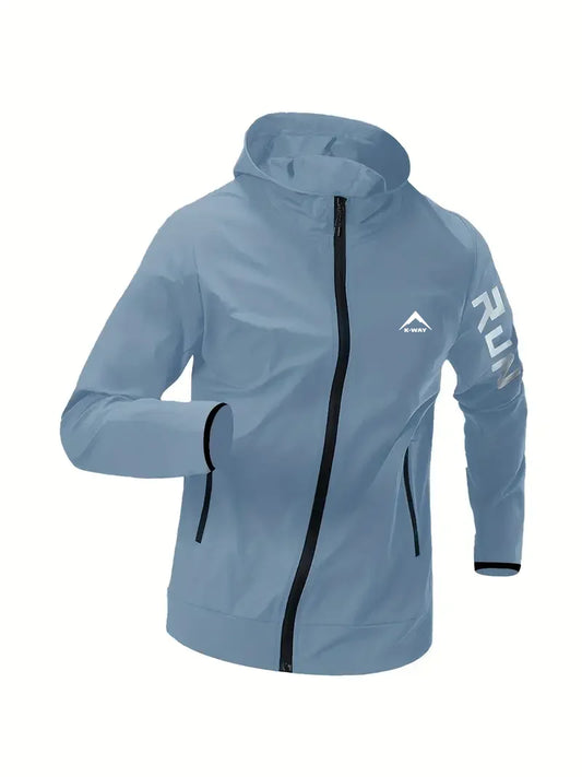 Men's Lightweight Windproof Waterproof Jacket Outdoor Climbing Hiking Traveling Fleece Lined Windbreaker Coat