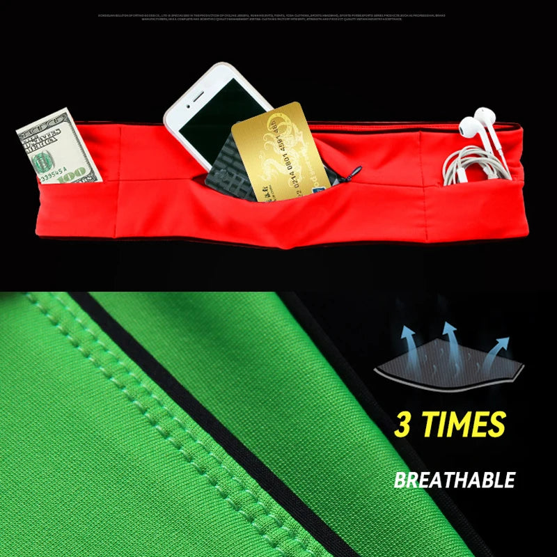 Invisible Running Belt Bag | No-Bounce Phone Storage