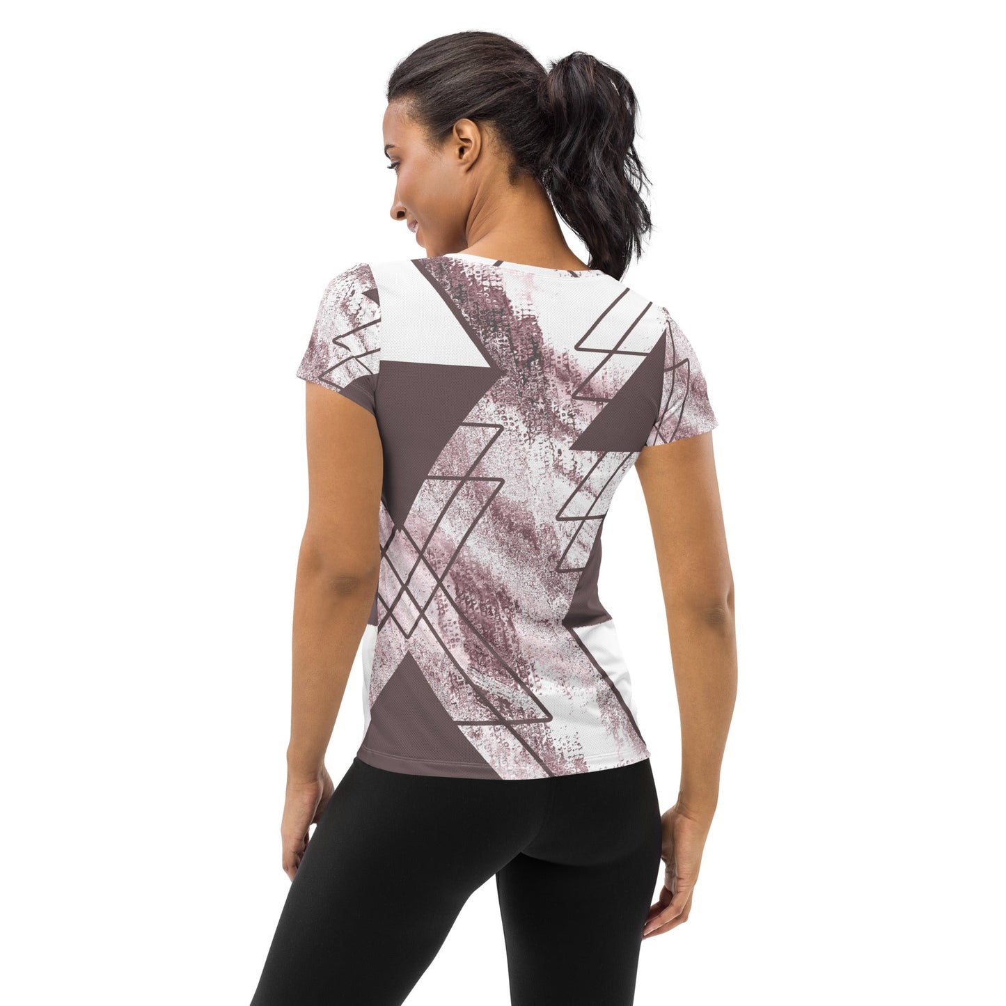 Women's "Geometric-Glide" Stretch Performance Tee