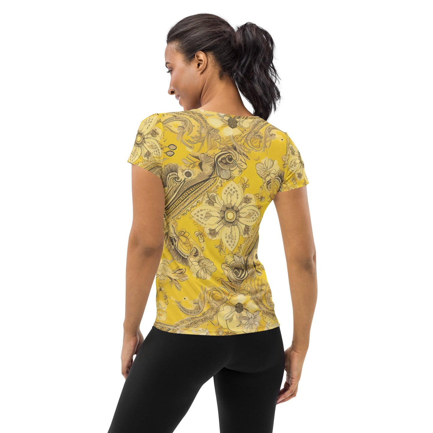 Women's "Geometric-Glide" Stretch Performance Tee