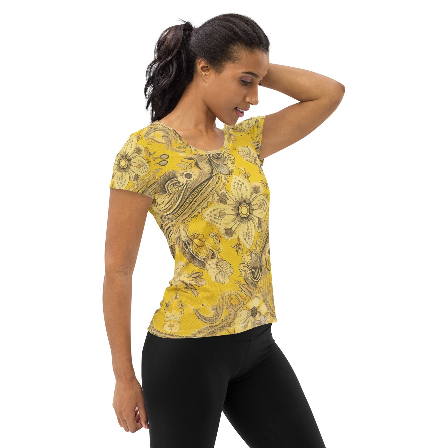 Women's "Geometric-Glide" Stretch Performance Tee