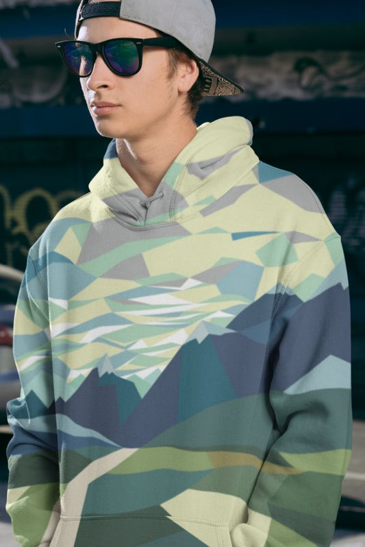Men's "Alpine Vista" Technical Sublimation Hoodie