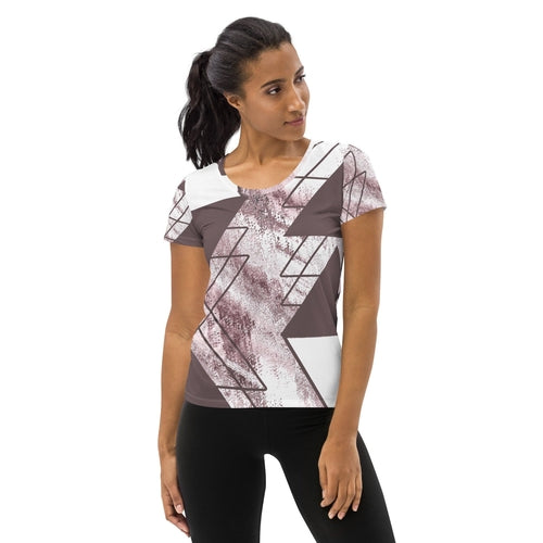 Women's "Geometric-Glide" Stretch Performance Tee